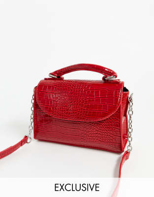 red croc crossbody bag