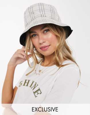 asos black bucket hat