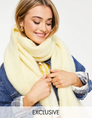 My Accessories London Exclusive supersoft scarf in french vanilla
