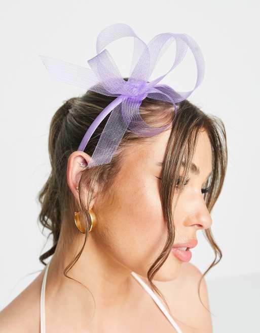 My Accessories London – Fascinator-Haarreif in Flieder, 4 von 4