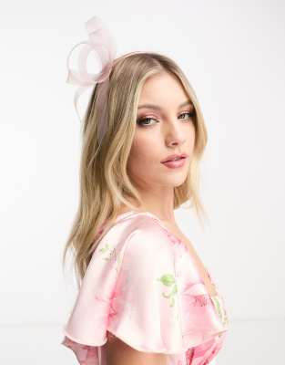 My Accessories London Fascinator Headband In Blush Pink