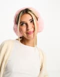 [My Accessories] My Accessories London faux fur ear muffs in pink No Size PINK