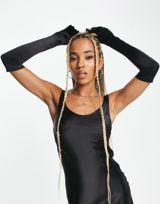 Gants De Danse Longs En Satin Pour Femme Des Années 1920 - Longueur