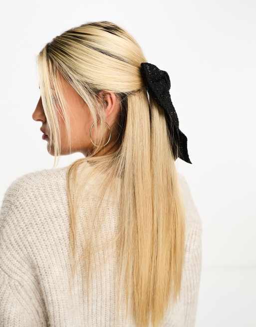 My Accessories London – Haarspange mit gewebter, paillettenbesetzter Schleife, 4 von 4