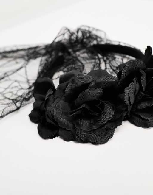 Black lace shop hair accessories