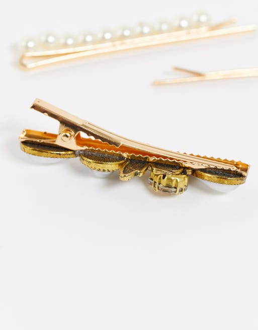 My Accessories London - Lot de barrettes avec abeilles et bijoux, 3 de 4