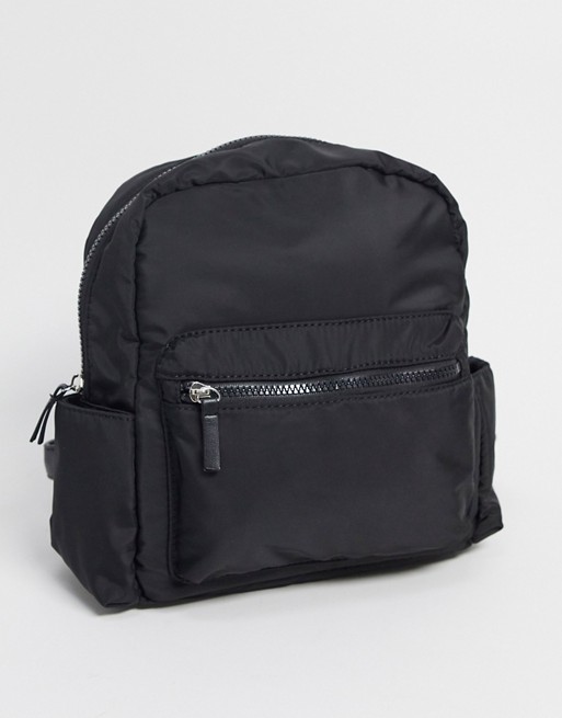 My Accessories London mini backpack in black nylon