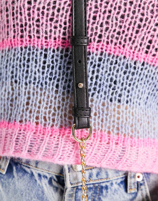 My Accessories London padded mini cross body bag in black, 2 of 4