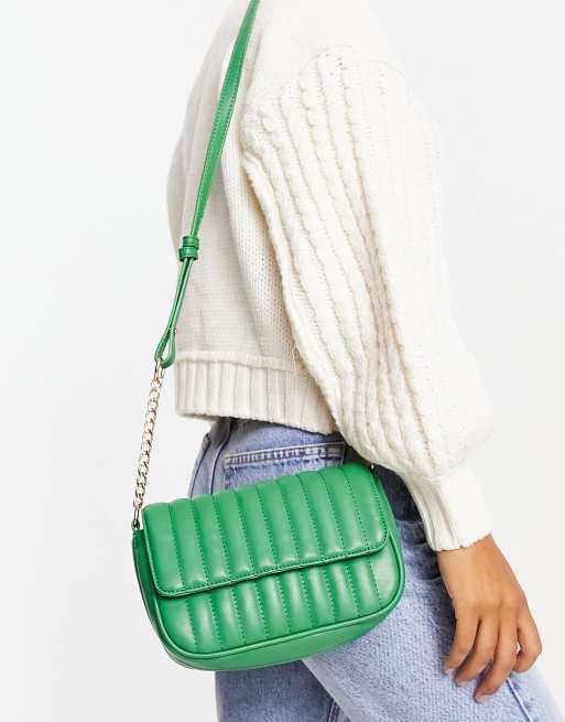 My Accessories London padded mini cross body bag in green, 4 of 4