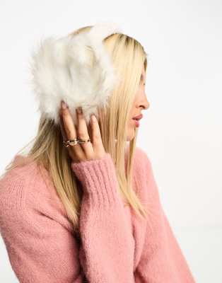 My Accessories London Plush Faux Fur Ear Muffs