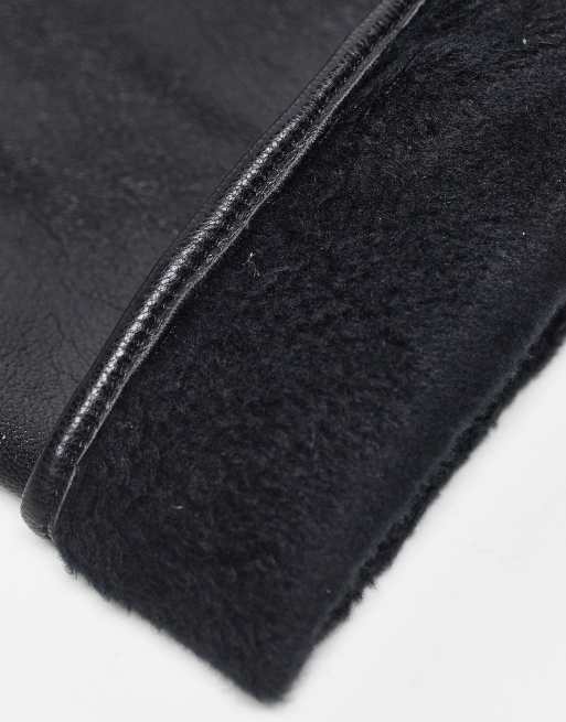 My Accessories London PU long gloves in black, 3 of 4