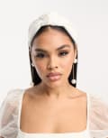 [My Accessories] My Accessories London satin white headband in white No Size WHITE