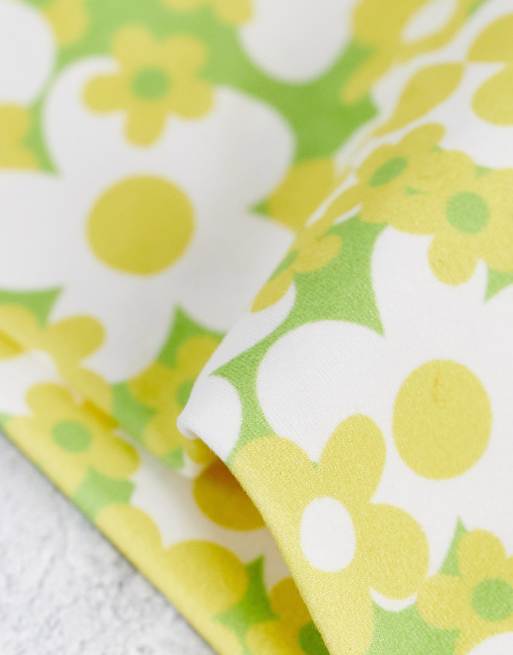My Accessories London - Set van 2 jersey haarbanden met hibiscusbloemenprint, 3 van 4
