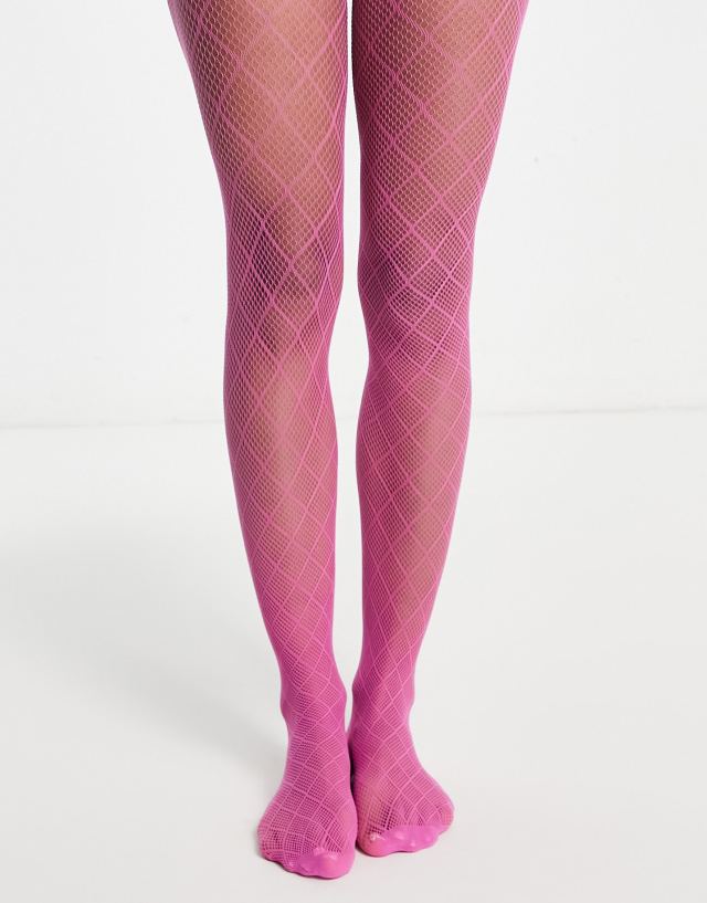 Diamond Pattern Sheer Tights