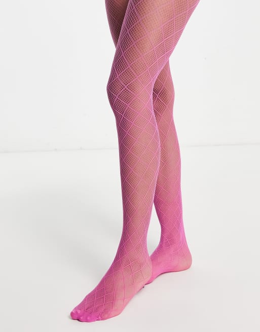 Double Diamond Motif Fishnet Tights - Calzedonia