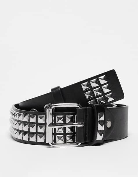 My Accessories London - Sort bælte med nitter - view 1