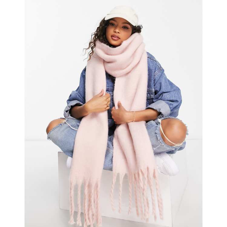 My Accessories London super-soft blanket scarf in light pink