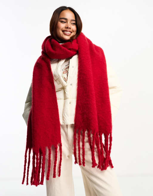 Asos store red scarf