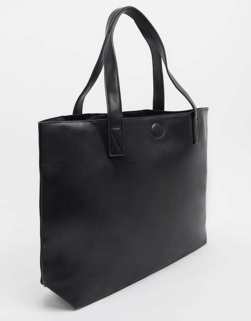 My Accessories London Tote bag grand format Noir ASOS
