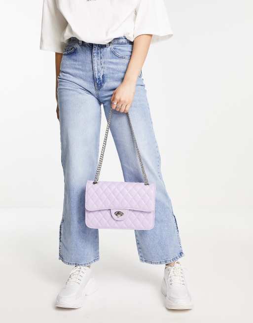 My Accessories London - Vatteret crossbody-taske i lyslilla, 2 af 4
