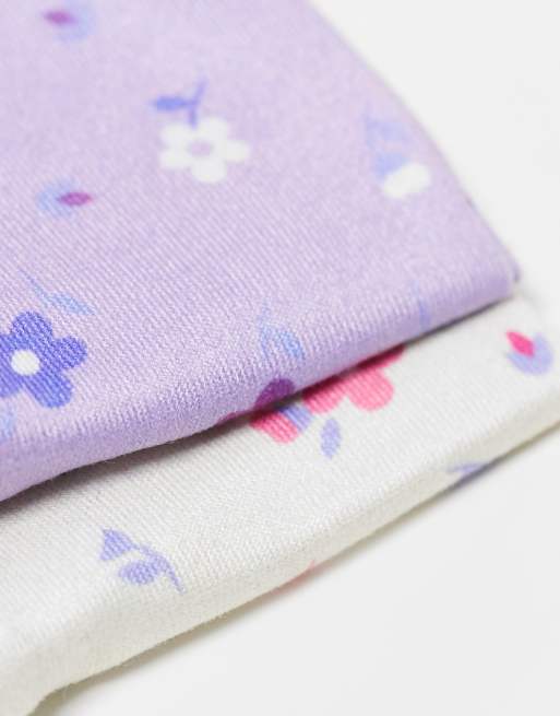 My Accessories London wide headband 2 pack in floral ditsy print, 3 of 4