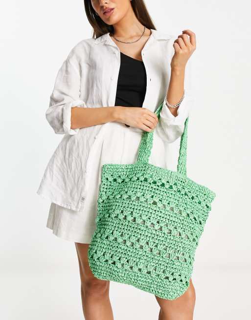 My Accessories London woven crochet tote bag, 2 of 4