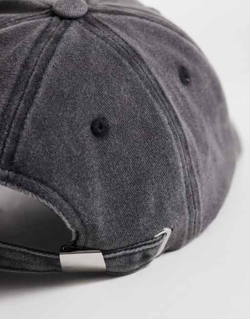 My Accessories los angeles health cap in washed black, 2 of 3