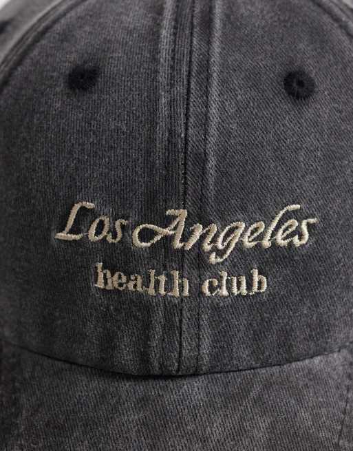 My Accessories los angeles health cap in washed black, 3 of 3