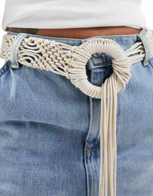 Macrame Round Buckle Belt