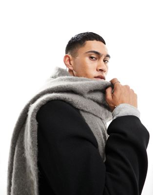 My Accessories Man blanket scarf in grey