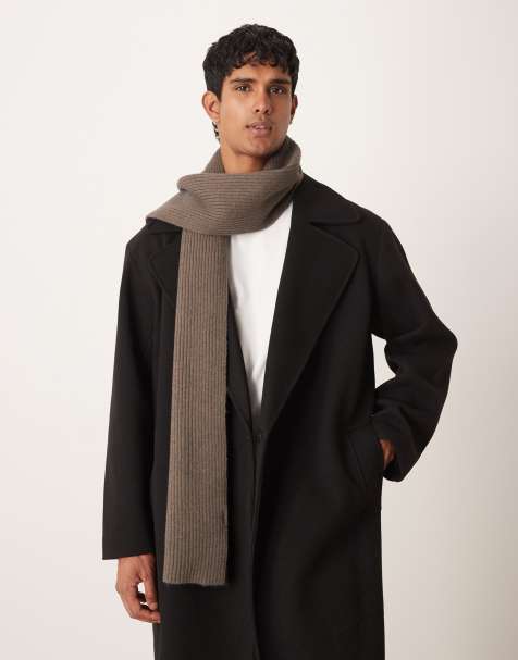 My Accessories Man supersoft oversized blanket scarf in brown - view 1