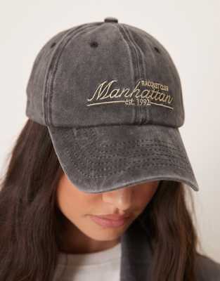 My Accessories Manhattan Baseball Cap In Black