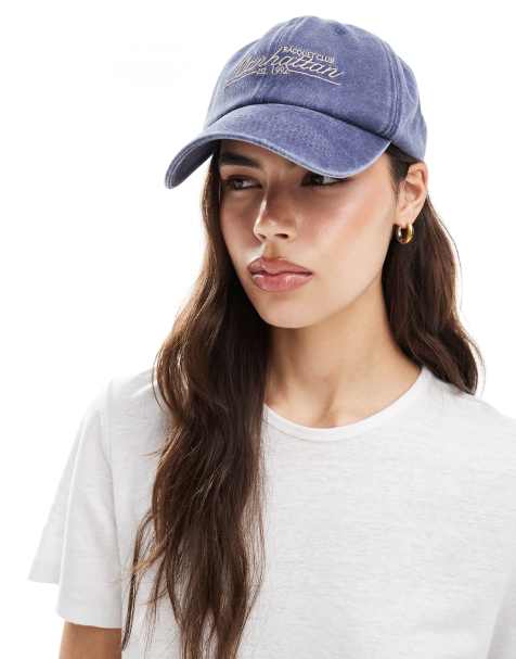 My Accessories Manhattan baseball cap in washed navy - view 1