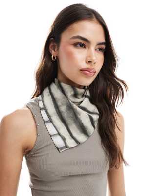 My Accessories - Mehrfarbiges Halstuch mit Linien in verschwommener Optik-Bunt