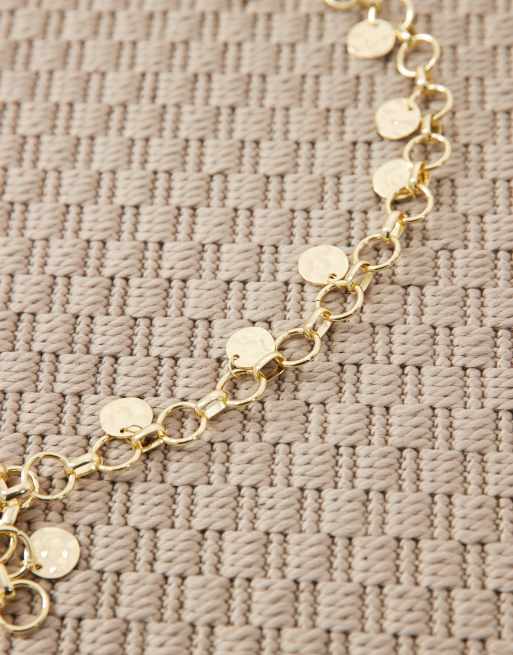 My Accessories - Metalen ceintuur met grote munten in goud , 2 van 3