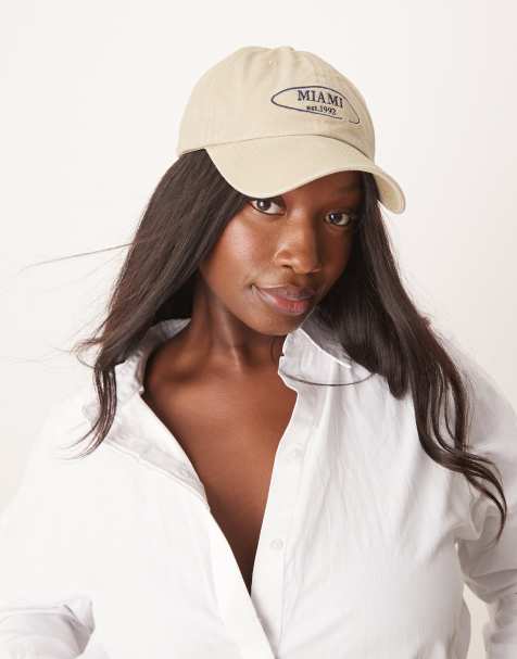 My Accessories miami baseball cap in washed sand - view 1