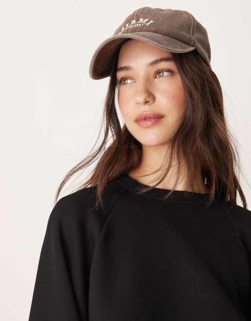 My Accessories – Miami – Brun, tvättad baseballkeps, 3 av 4