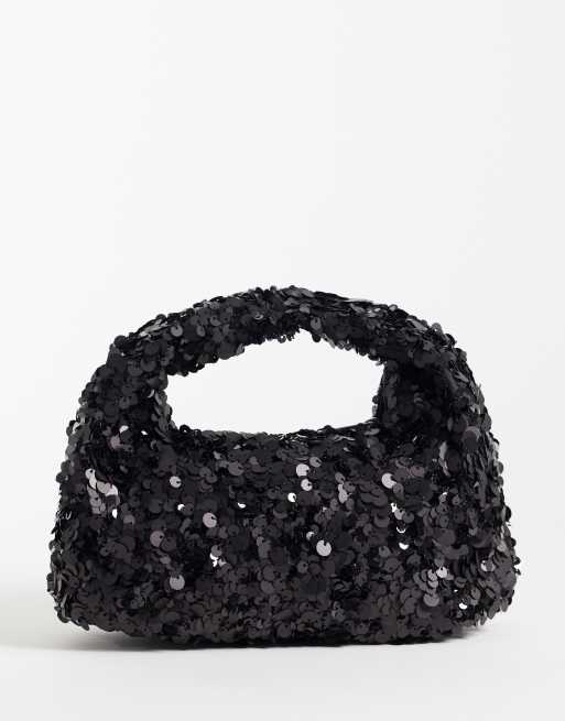 My Accessories mini grab bag in black sequin, 4 of 4