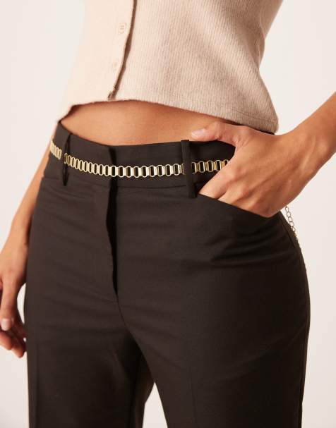 My Accessories mini oval chain belt in gold - view 1