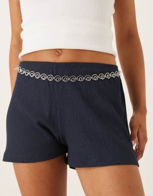 mini spiral chain belt in silver