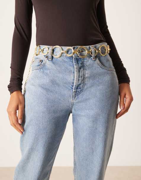 My Accessories multi ring chain belt in gold - view 1