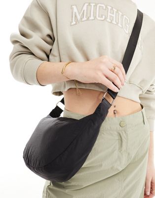 My Accessories nylon sling crossbody bag in black - ASOS Price Checker
