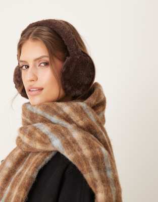 My Accessories - Ohrenschützer aus Kunstpelz in Braun-Brown