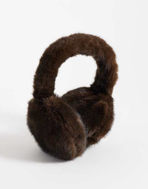 My Accessories Ohrwärmer in Schokobraun mit Faux-Fur - view 1