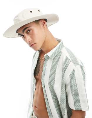 My Accessories oversized bucket hat in beige cotton-Neutral φωτογραφία