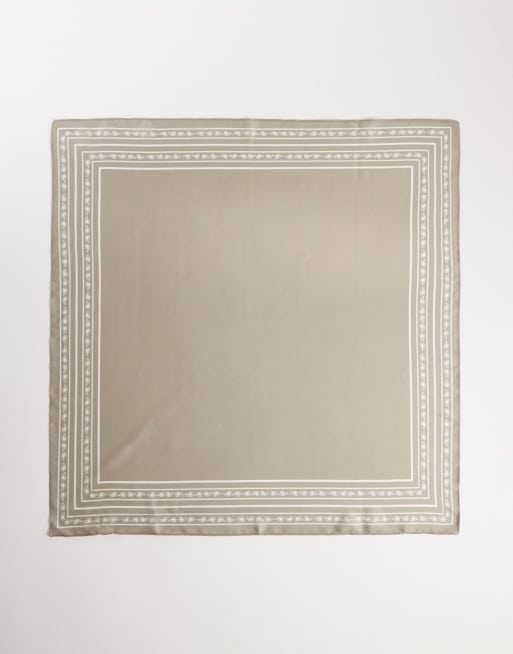 My Accessories paisley neck tie scarf  in grey, 2 of 4
