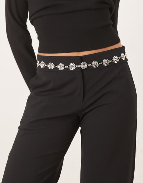 My Accessories - Riem met geschakelde roosjes in vintage zilver - view 1