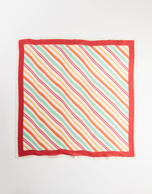 My Accessories satin diagonal stripes neck-tie in multi , 3 of 3