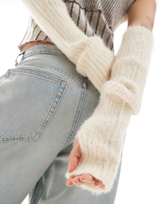 Scaldabraccia In Maglia A Coste - Beige Chiaro - DONNA | H&amp;M IT