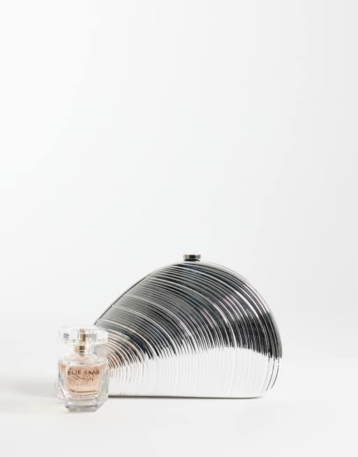 My Accessories shell metal clutch bag in silver , 2 of 4